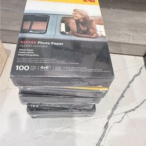 6 PACK Of Kodak 200GSM  Photo Paper, 4 X 6, Glossy White, 100/pack